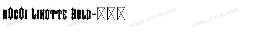 r0c0i Linotte Bold字体转换